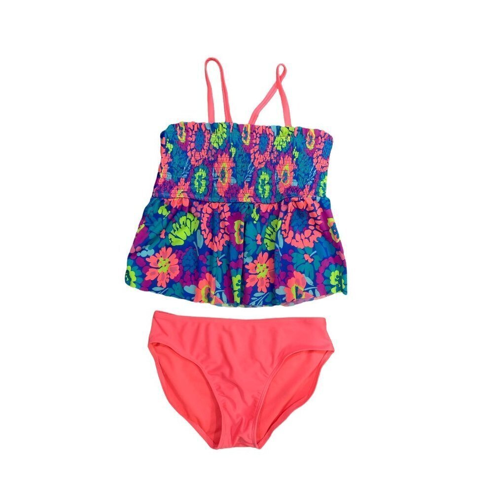 Cat & Jack Girls 2 pc Tankini Sz XL 14/16